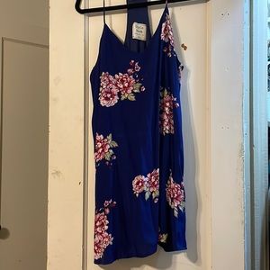 Blue mini dress